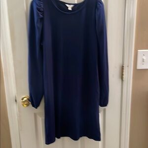 Crown & Ivy Navy Blue Dress.  Size Large. Preowned.